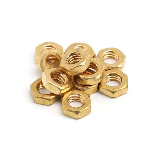 DIN943 DIN431 JIS1181 BS57 BS1083 Hexagon Brass Nuts
